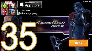 MARVEL Strike Force Heroes Android iOS Walkthrough - Part 35 - Campaign: Cosmic Conflicts