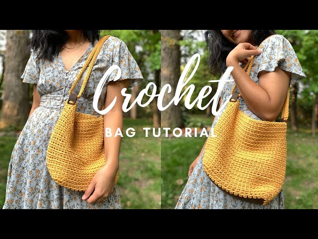 Crochet With Leather: Crochet and Leather Handbags - KnitcroAddict