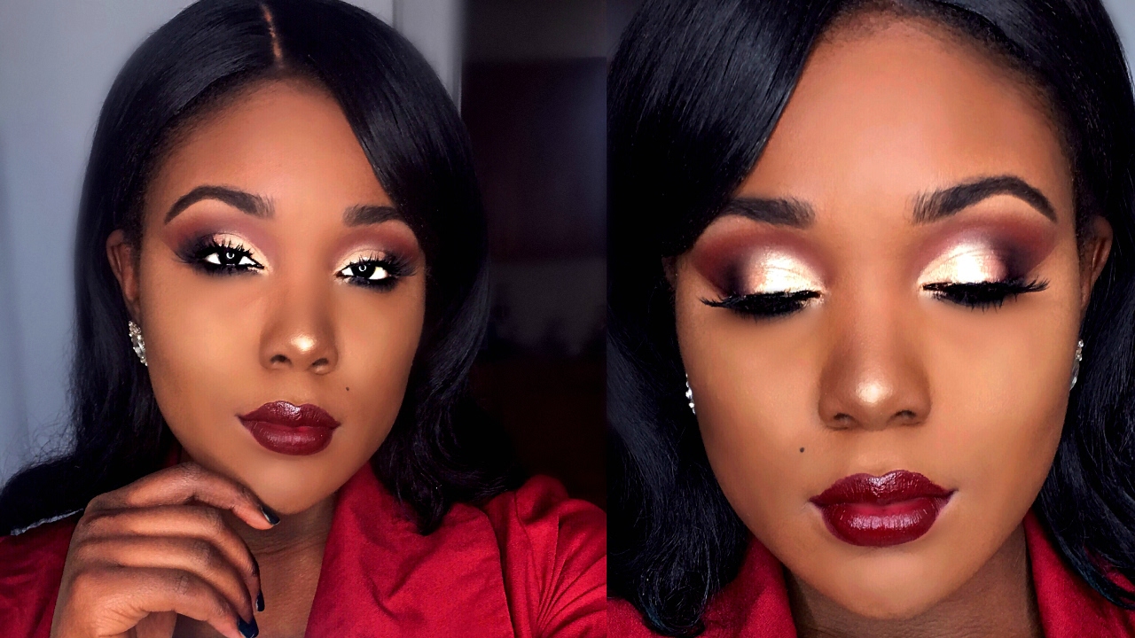 ANTI Valentines Day Makeup Tutorial For Dark Skin 2018 YouTube