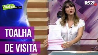 Toalha Lavabo Ponto Crivo por Leila Jacob – Parte 1