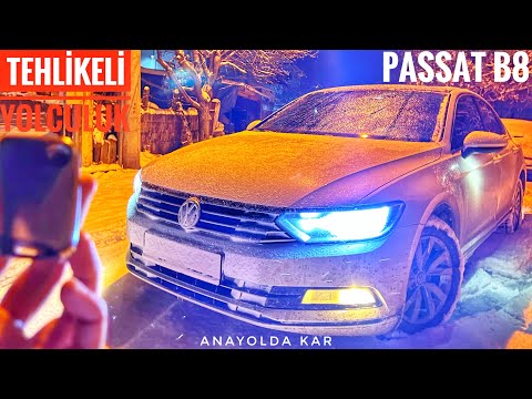 PASSAT KARDA TEHLİKELİ YOLCULUK | KAZA YAPAN TIR | KIŞ LASTİĞİNİN ÖNEMİ | KARDA NASIL ARABA SÜRÜLÜR?