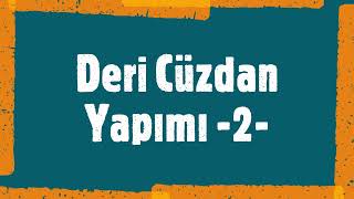 Deri Cüzdan Yapımı  2