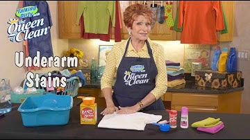 How To Remove UNDERARM SWEAT STAINS - Queen Of Clean Cleaning Tip Video