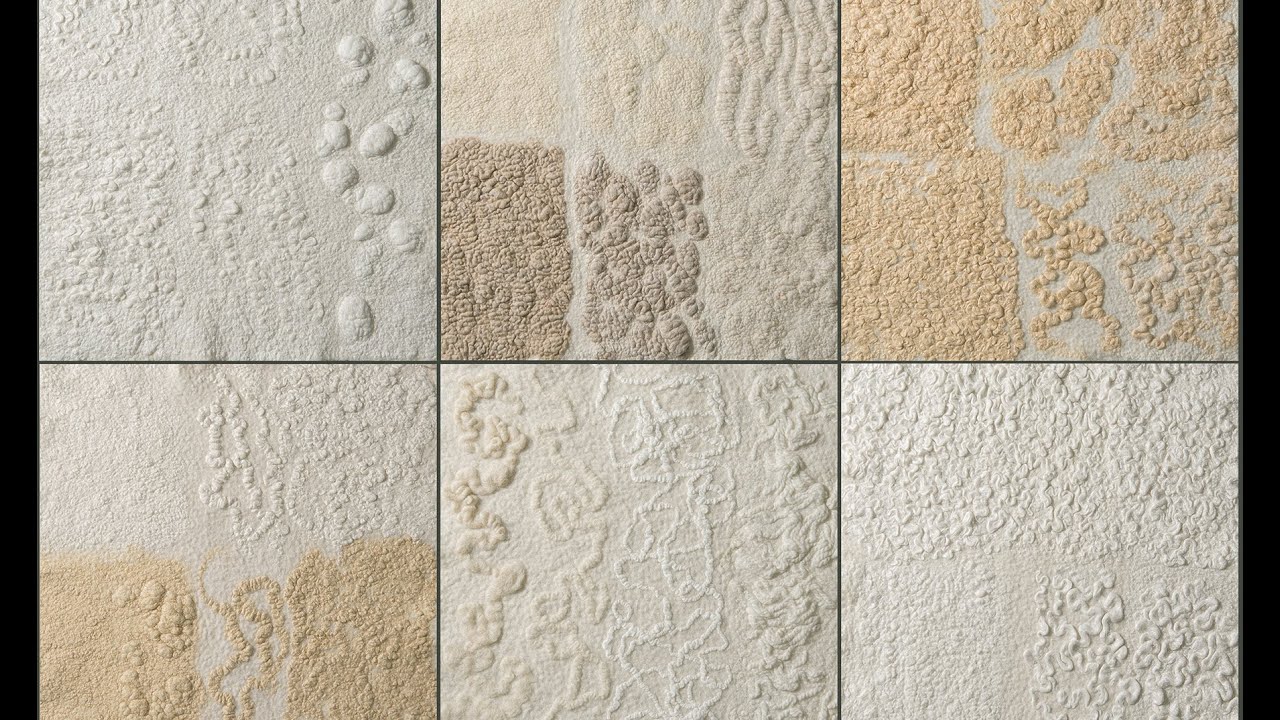 Фактуры из неокрашенных волокон