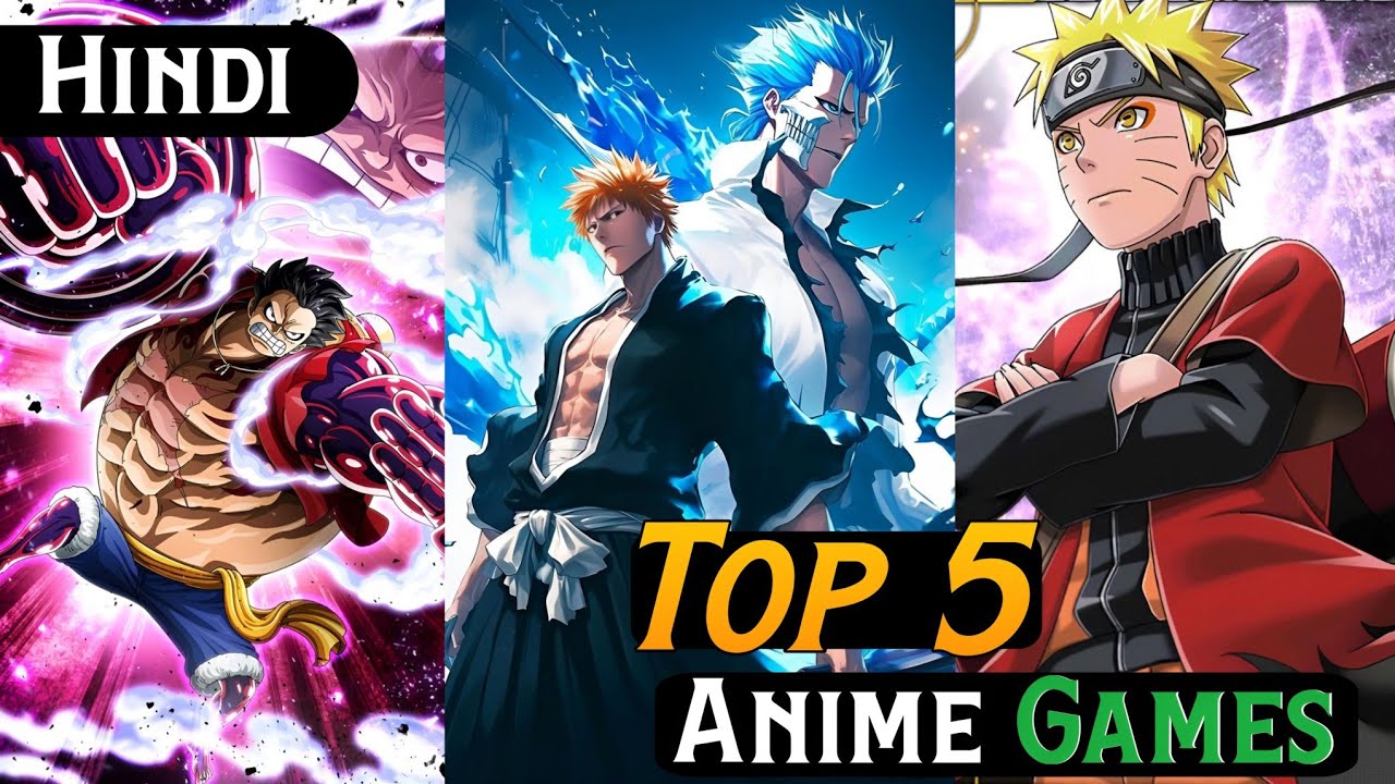 Top 5 Anime Games BIg Three Games Opne world Game YouTube