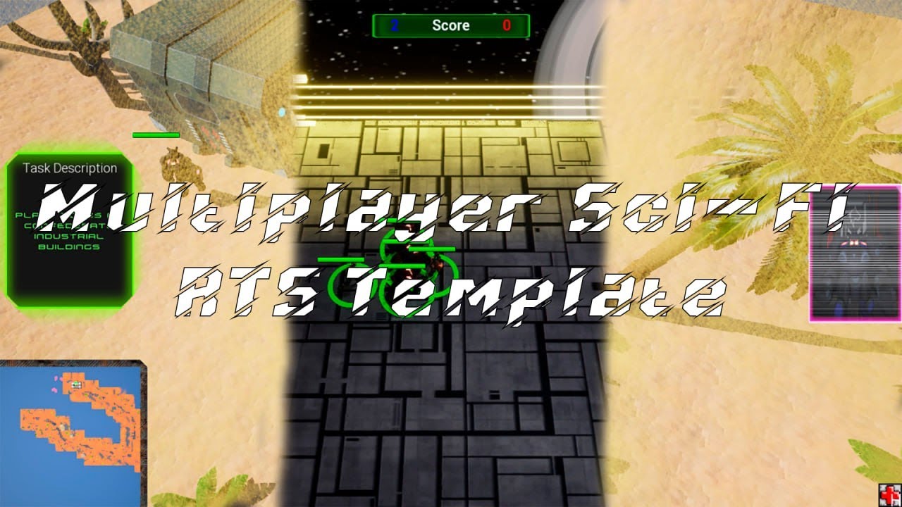 Multiplayer Sci-Fi RTS Template DemoLevel Gameplay - YouTube