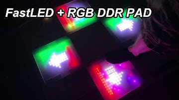 DDR Pad V2 - Realtime Lighting on Teensy 4.0 + FastLED