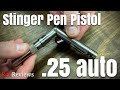 American Derringer Corp Stinger Pen Pistol 25 auto ~ Rex Reviews (Quick Look)