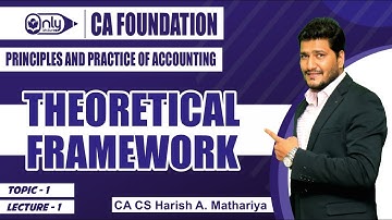 Regular Batch  | CA Foundation | Theoretical Framework | Lecture 1 | By CA CS Harish Mathariya