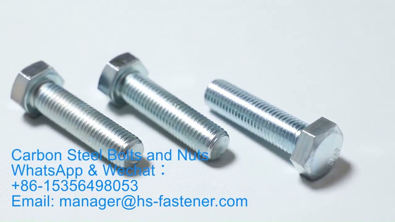 Carbon Steel 4.8 8.8 10.9 Grade Bolts and Nuts from China 🇨🇳