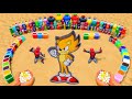 Experiment: Super Sonic vs Rainbow Soda, Giant Balloons, Big Orbeez, Coca Cola vs Mentos &amp; Spiderman