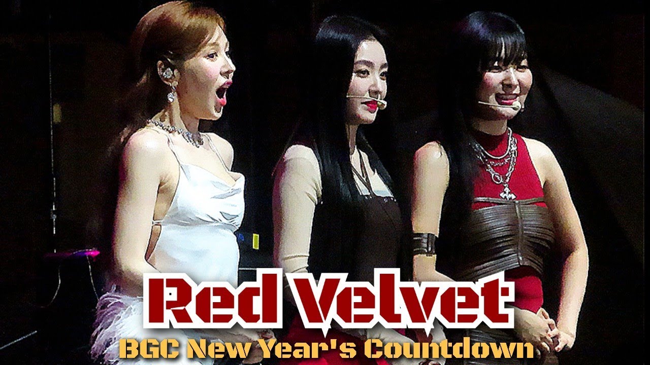 Red Velvet [Irene, Wendy and Seulgi] at BGC Taguig New Year's Countdown