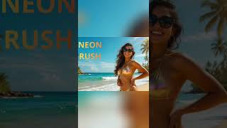 Golden Bikini Sunset Vibes  Beach Bliss in Paradise!