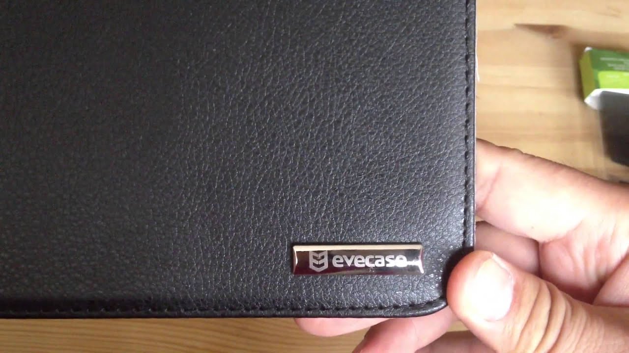 SlimBook Leather Folio Stand Case Cover with Travel Holder for Dell Latitude 10 or Essentials