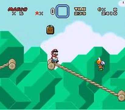 SMW Custom Level: Rope Bridge