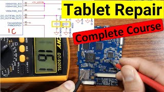 Tablet Repair, Complete Tutorial - Tablet Motherboard Repair - Diagnose Motherboard short circuit