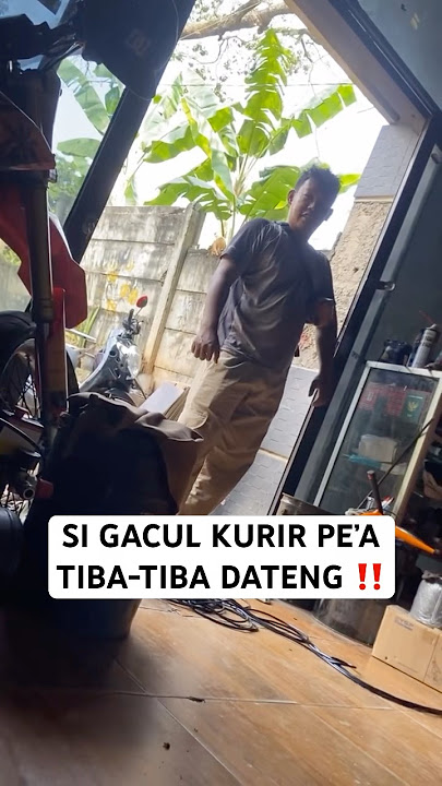 SI GACUL KURIR PE’A ,, NONGOL LAGI ‼️ #trending #dennystunt #komedianakbengkel #densikomedi #fyp