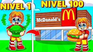 ¡PASÉ de McDONALDS NOOB a McDONALDS PRO en ROBLOX! 🍔🍟 (Burger Store Tycoon) screenshot 5