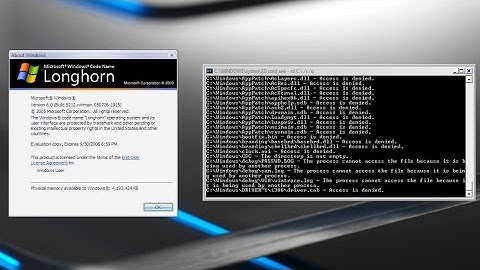 Destroying Windows Vista Build 5212!