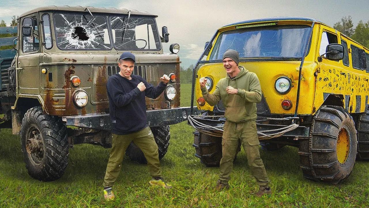 Sovětský vojenský náklaďák vs. sovětská dodávka! Který zvládne terén lépe?