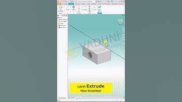 Hướng dẫn sử dụng lệnh Extrude để tạo khối trong Inventor