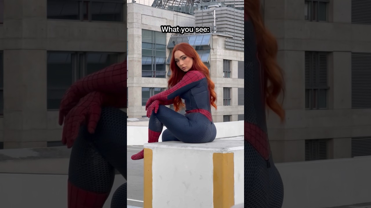 Reality: I have no Spidey powers 🤣🕷️ #spiderman #spiderverse #cosplay #photography