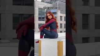 Famous Reality: I have no Spidey powers 🤣🕷️ #spiderman #spiderverse #cosplay #photography Wealth