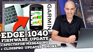 Garmin EDGE 1040 Firmware Update 15.23 - New Messaging Features // ClimbPro Updates // More....