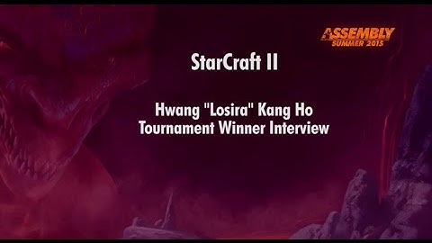 Assembly Summer 2015 StarCraft II: Interview with tournament winner MVP Losira
