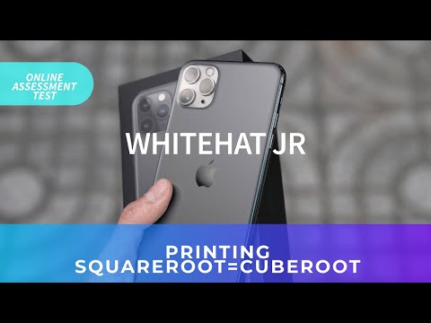 Whitehat Jr|Online Assessment test|Matching square root is equal to cuberoot