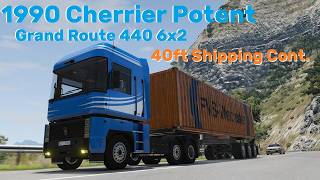 BeamNG.drive (Mod) Freeroam: Italy - 1990 Cherrier Potent Grand Route 440 6x2 + 40ft Shipping Cont.