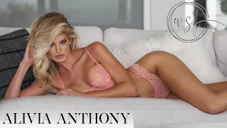 Fashion Model Alivia Anthony in Pink Lingerie | 4K Video