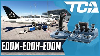 MSFS LIVE | Real World Lufthansa OPS | Fenix A320 | MiniFCU | Thrustmaster TCA Airbus Captains Pack