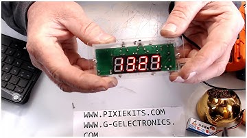 DIY C51 LED CLOCK WITH ALARM AND TEMPERATURE SETUP  INSTRUCTIONS