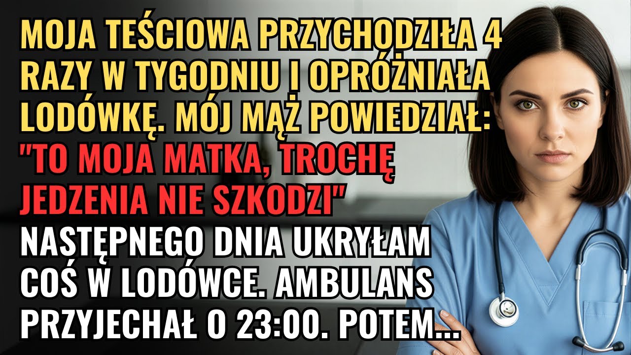 Moja Teściowa Opróżniała Lodówkę 4 Razy W Tygodniu. 😯 Pewnego Dnia Schowałam Coś W Środku... 😊
