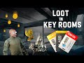 Escape from tarkov - LOOT in Key ROOMS( Карты на лабу )