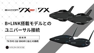 オートバイ インカム】B+COM 7X EVO / 7X B+LINK搭載モデルとの