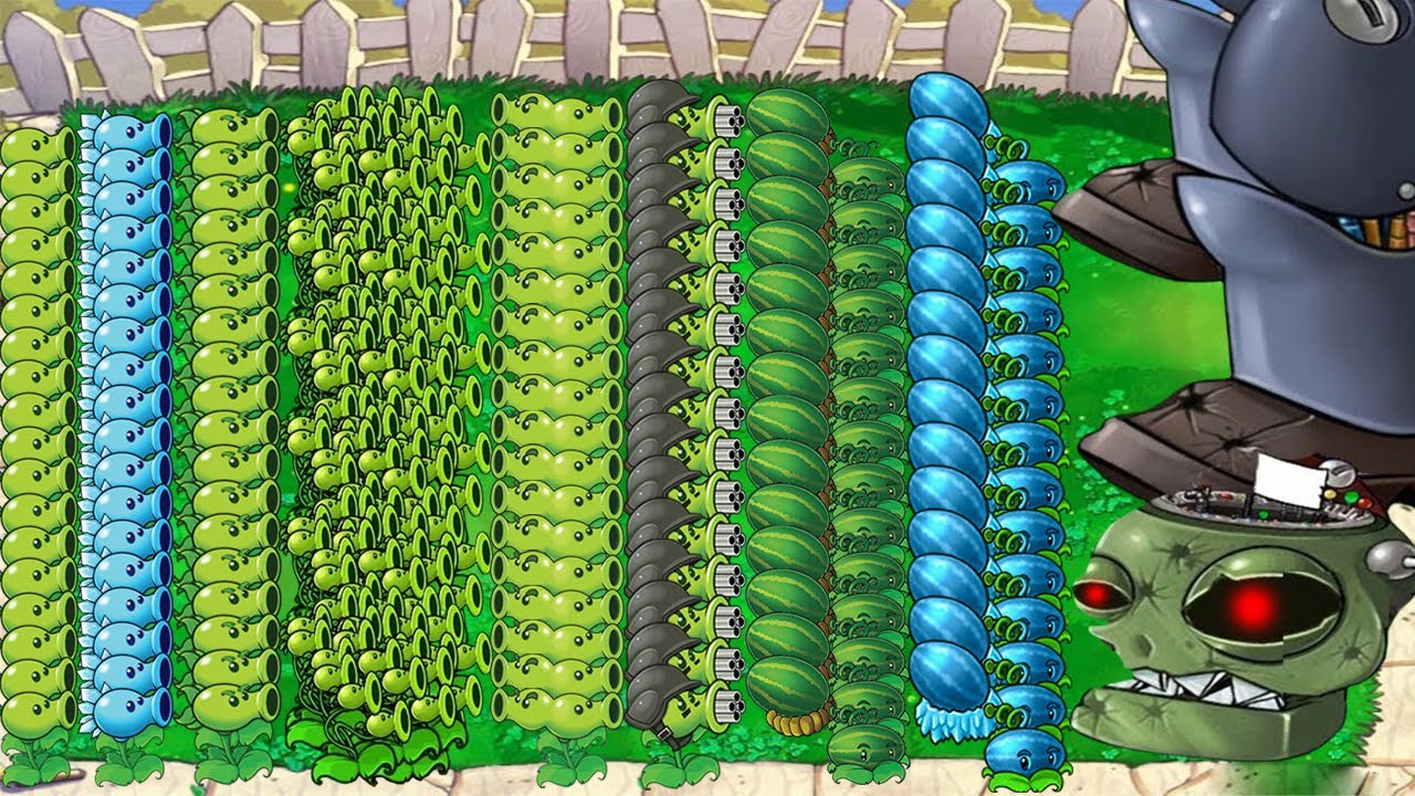 All Pea PvZ Vs Team Melon Pult Vs Giga Gargantuar Vs Dr Zomboss Plants ...