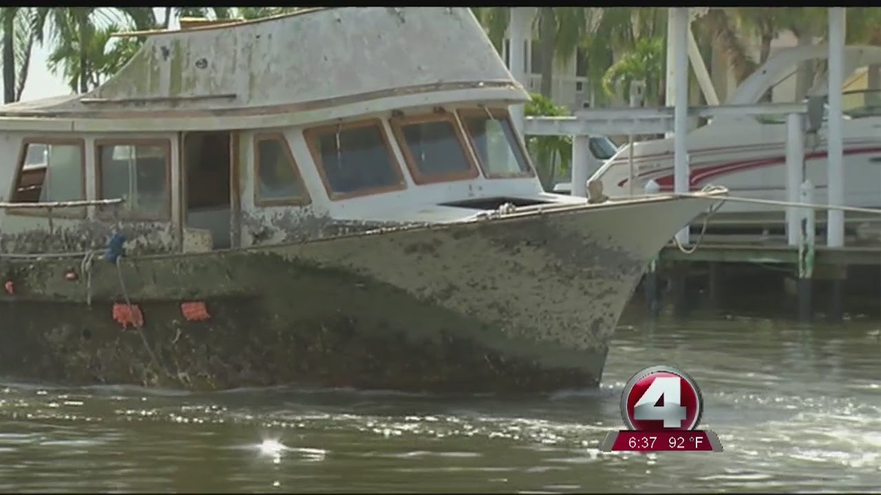 Lee County removes derelict boats from waterways YouTube