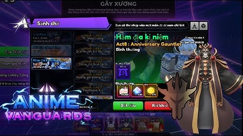 Dùng Lich King (Ruler) Solo Map Khó Nhất Game Anime Vanguards | Tôi Dùng Con Này Bị Ngu...💀