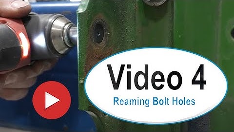 Video 4   Reaming Bolt Holes for PPS Flange Bushing Rebuild Kits