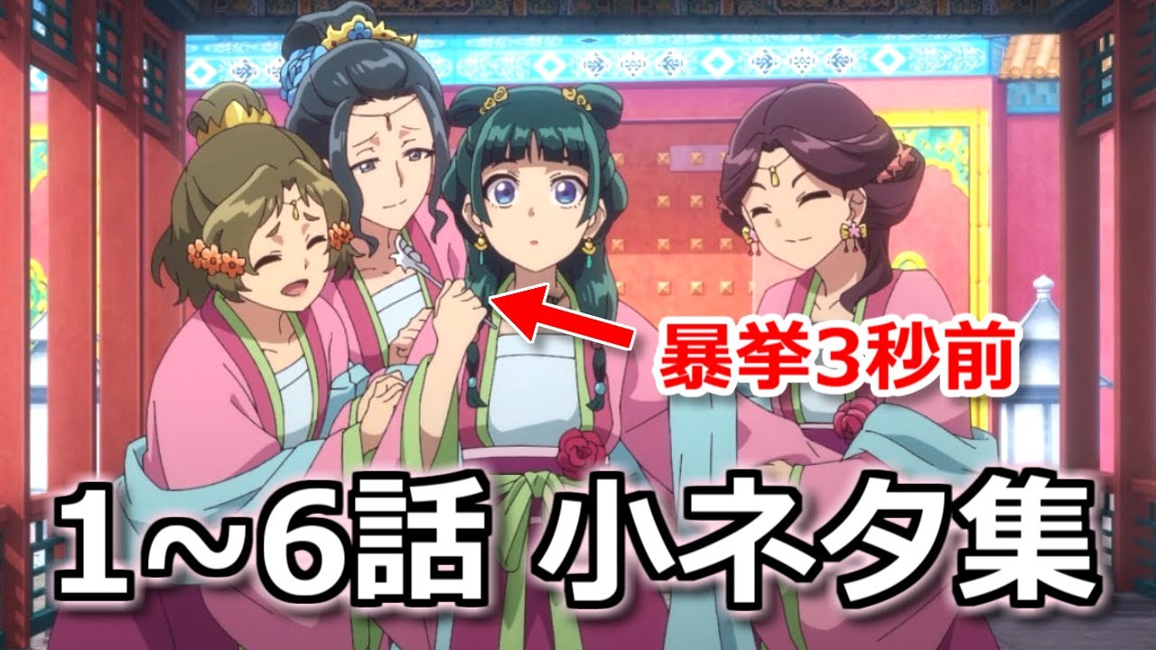 薬屋のひとりごと】1～6話の小ネタまとめ 猫猫が壬氏の簪を壊そう 