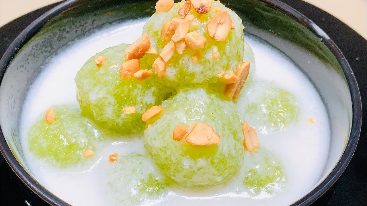 Chè khoai mì lá dứa vừa ngon vừa đẹp mắt