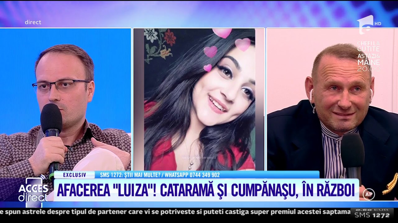 Viorel Cataramă și Alexandru Cumpănașu, în război în cazul Luizei: 