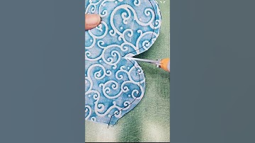 The trick to get the nicer scallops #sewing #sew #diy #fashion #scallops