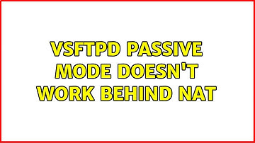 Ubuntu: VSFTPD Passive Mode doesn