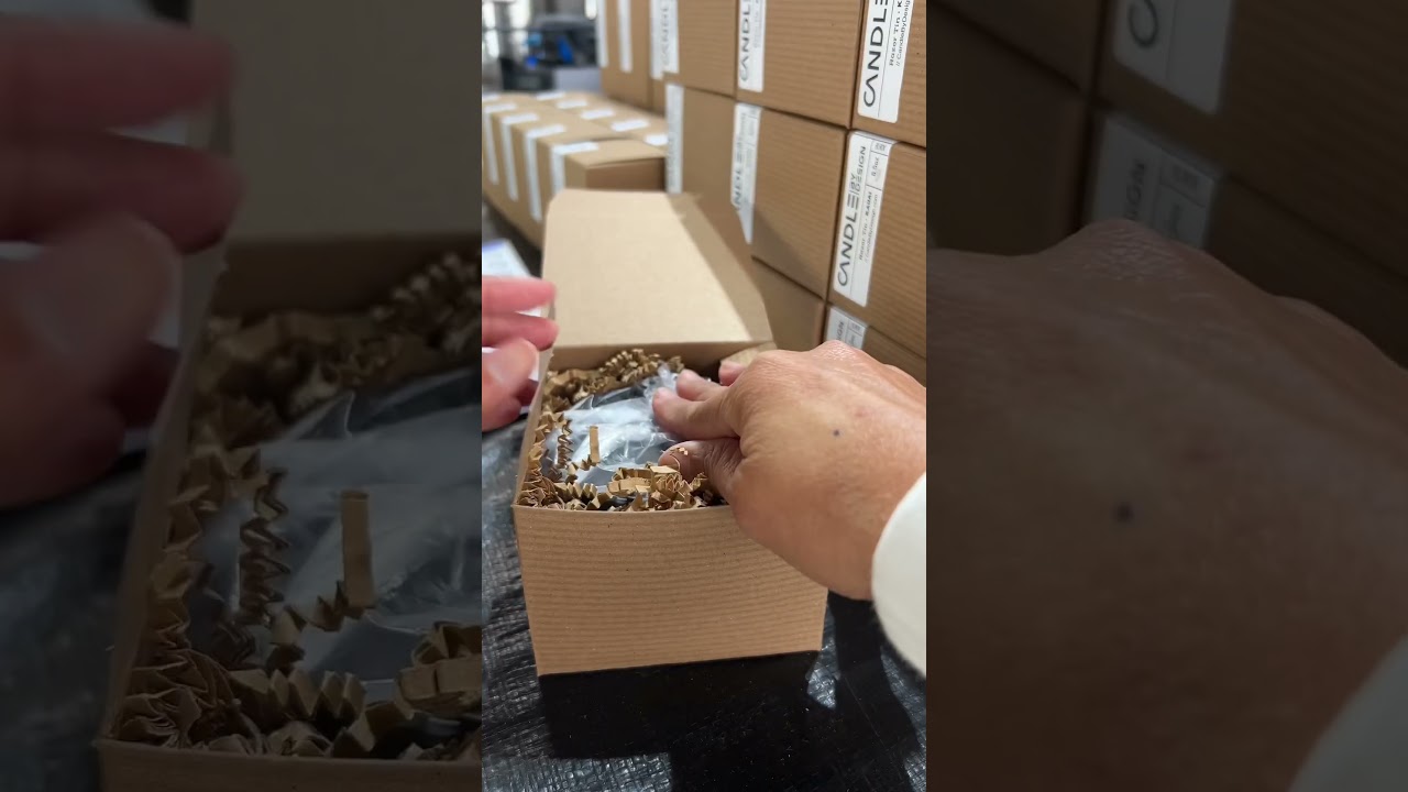 Prepping candles for Crafts Show 