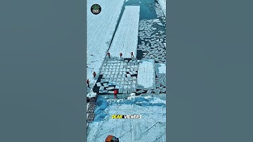 Why Are They Cutting Ice in a Place Full of Ice? #trending #viral