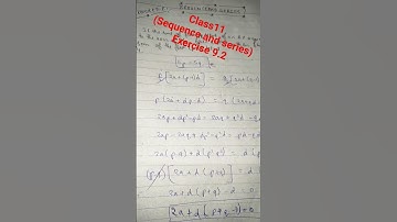 CHAPTER 9 | SEQUENCE AND SERIES ❤️‍🔥 Exercise 9.2 💥 Question no. 10 # trending shorts
