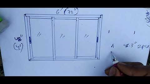 learn 3track sliding window material cutting measurement/sliding window material cutting method a...